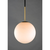 Maxim Vesper 1-Light 11.75" Wide Satin Brass / Black Pendant Light 26034SWSBRBK